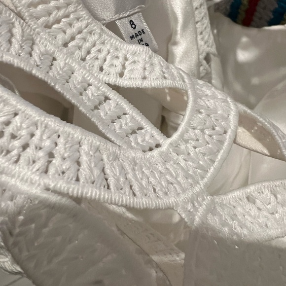 Milly Sienna Embroidered Scallop Lace Dress White SZ 8 NWOT - Picture 7 of 11